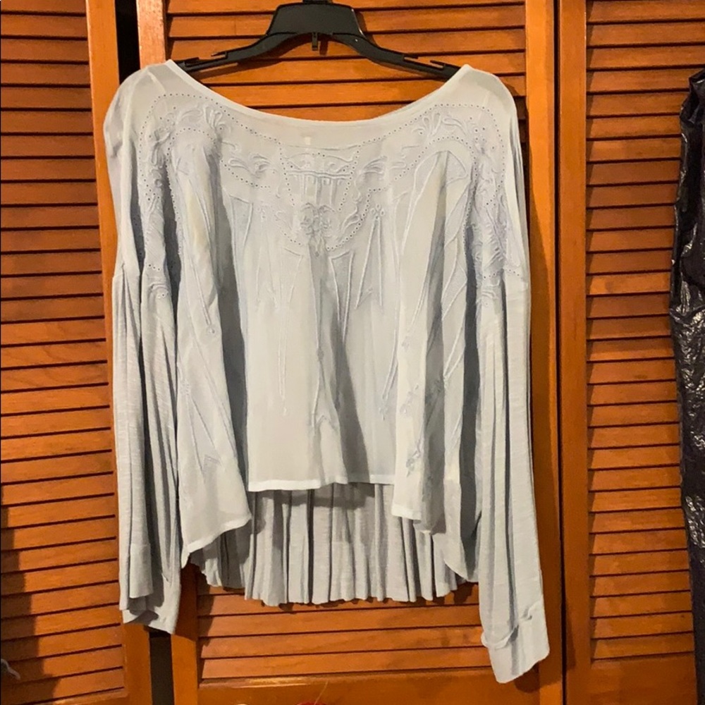 Free People Flowy Lace Boho Top